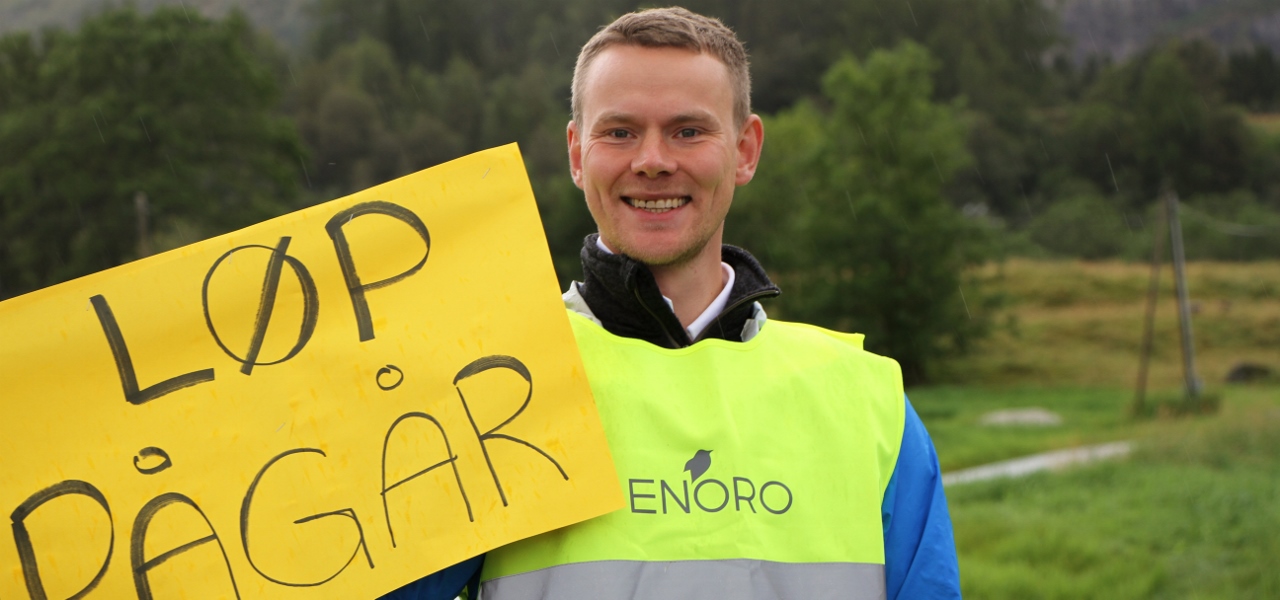 løp pågår, køyr varsamt - arnarsonmila